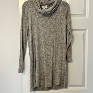 Socialite Heather Gray Cowl Neck Sweater Dress